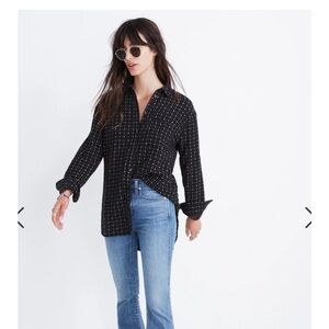Madewell Oversized Ex-Boyfriend Shirt in Mayfair Foulard